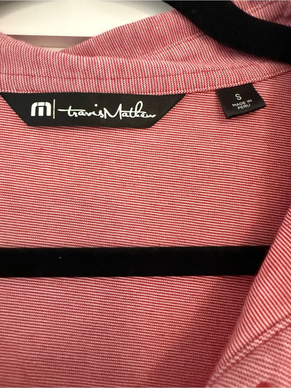 Travis Mathew Red Textured Polo - Picture 3 of 4